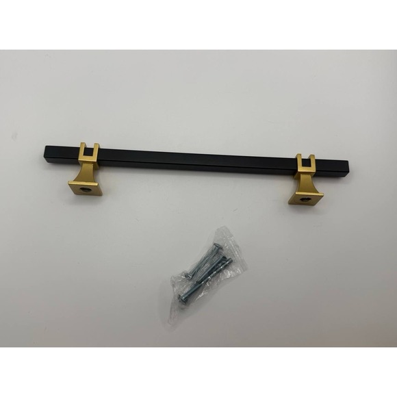 10 Pack Black and Gold Cabinet Pulls Matte Black Drawer Pulls Black-NEW A12 - Picture 3 of 9